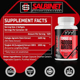 2400mg Fadogia Agrestis Tongkat Ali Supplements - Third Party Tested - 1400mg Fadogia Agrestis & 1000mg Tongkat Ali, Maximum Strength, Muscle Mass & Athletic Performance